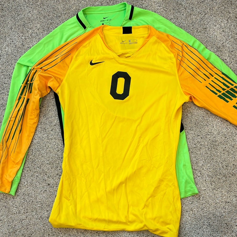 Lot of 2 Nike Soccer Goalie Jerseys